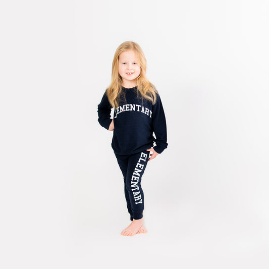 Elementary Joggers- Navy