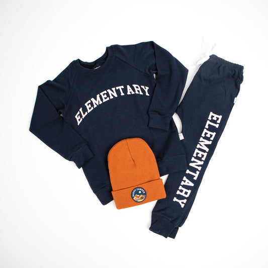 Elementary Joggers- Navy